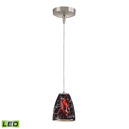 Elk Showroom Low Voltage 5'' Wide 1Light Mini Pendant, Brushed Nickel PF1000/1-LED-BN-SL